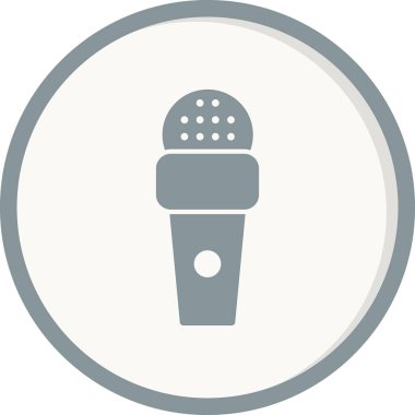 mikrofon simgesi, vektör illüstrasyon tasarımı