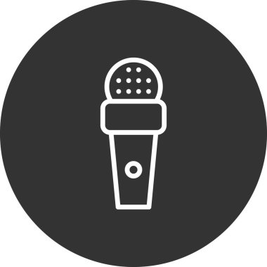 mikrofon simgesi, vektör illüstrasyon tasarımı