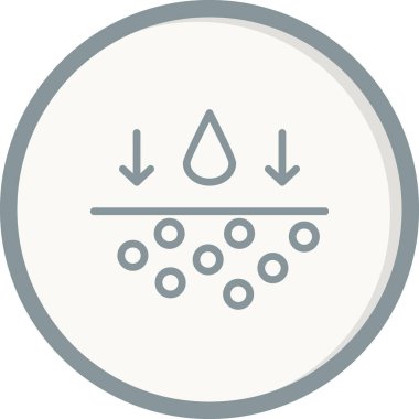 Benzersiz Nemlendirici vektör simgesi