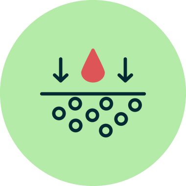 Benzersiz Nemlendirici vektör simgesi