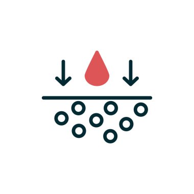 Benzersiz Nemlendirici vektör simgesi