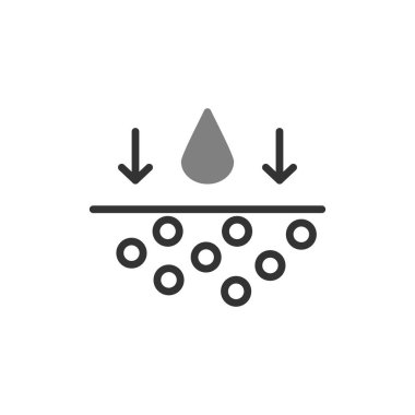 Benzersiz Nemlendirici vektör simgesi