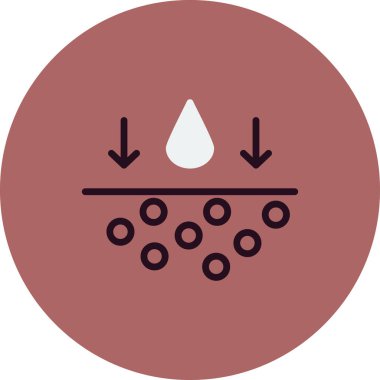 Benzersiz Nemlendirici vektör simgesi