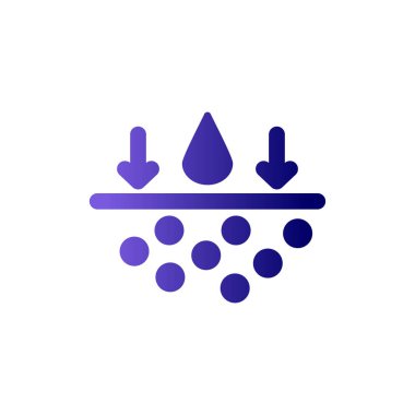 Benzersiz Nemlendirici vektör simgesi