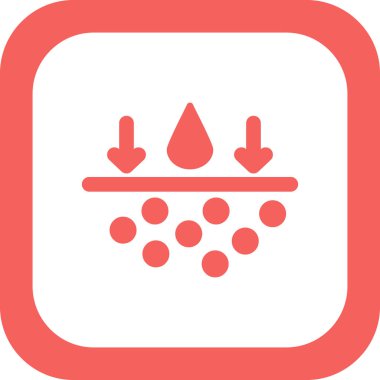 Benzersiz Nemlendirici vektör simgesi