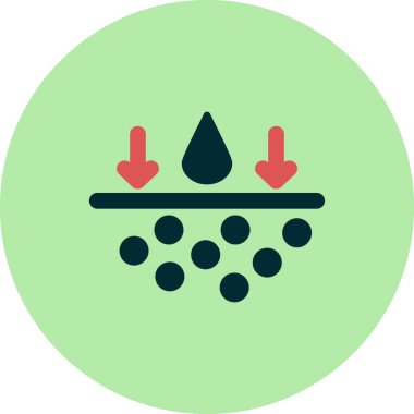 Benzersiz Nemlendirici vektör simgesi