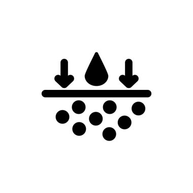 Benzersiz Nemlendirici vektör simgesi