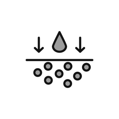 Benzersiz Nemlendirici vektör simgesi