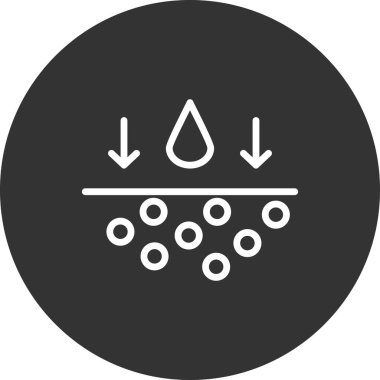 Benzersiz Nemlendirici vektör simgesi