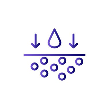 Benzersiz Nemlendirici vektör simgesi