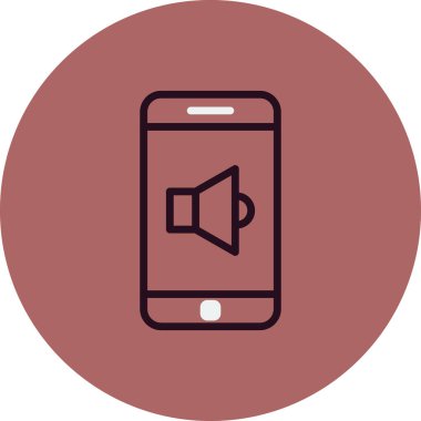 Akıllı telefon simgesi, vektör illüstrasyon tasarımı