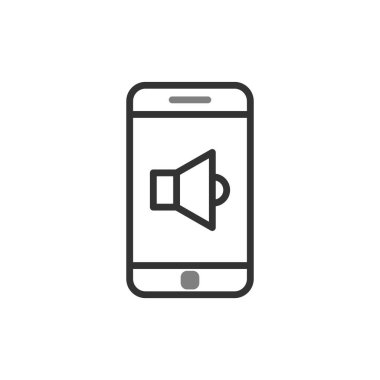 Akıllı telefon simgesi, vektör illüstrasyon tasarımı