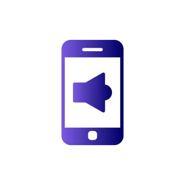 Akıllı telefon simgesi, vektör illüstrasyon tasarımı