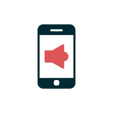 Akıllı telefon simgesi, vektör illüstrasyon tasarımı