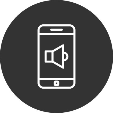 Akıllı telefon simgesi, vektör illüstrasyon tasarımı