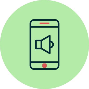 Akıllı telefon simgesi, vektör illüstrasyon tasarımı