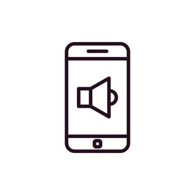 Akıllı telefon simgesi, vektör illüstrasyon tasarımı