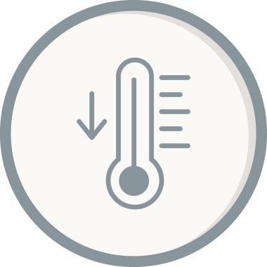 Sıcaklık. Web simgesi basit illüstrasyon