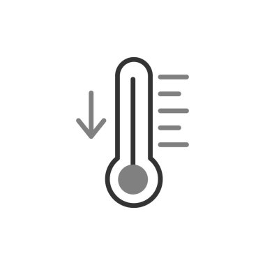 Sıcaklık. Web simgesi basit illüstrasyon