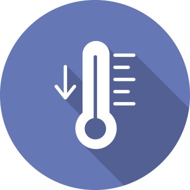 Sıcaklık. Web simgesi basit illüstrasyon