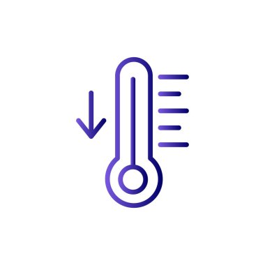 Sıcaklık. Web simgesi basit illüstrasyon