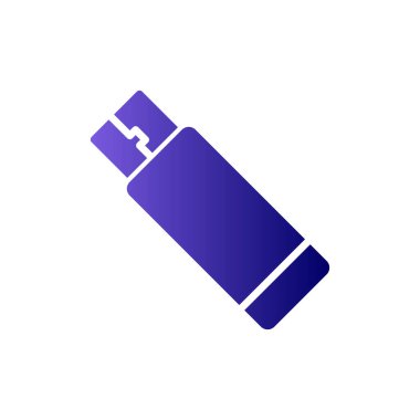 Usb Drive 'da. Web simgesi vektör illüstrasyonu