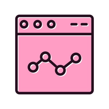 Web tarayıcı, basit vektör illüstrasyon tasarımı