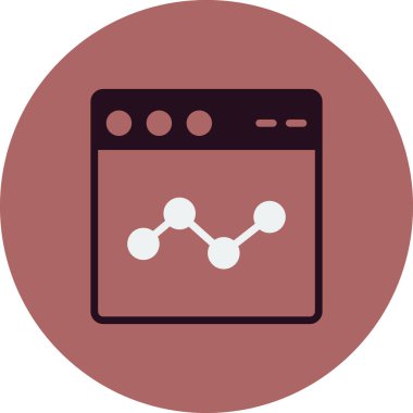 Web tarayıcı, basit vektör illüstrasyon tasarımı