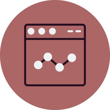 Web tarayıcı, basit vektör illüstrasyon tasarımı