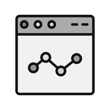 Web tarayıcı, basit vektör illüstrasyon tasarımı