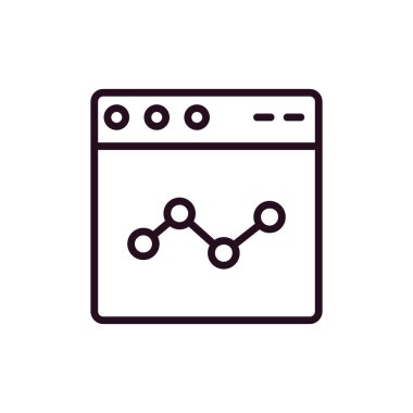 Web tarayıcı, basit vektör illüstrasyon tasarımı