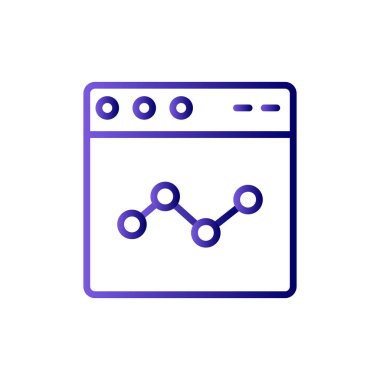 Web tarayıcı, basit vektör illüstrasyon tasarımı