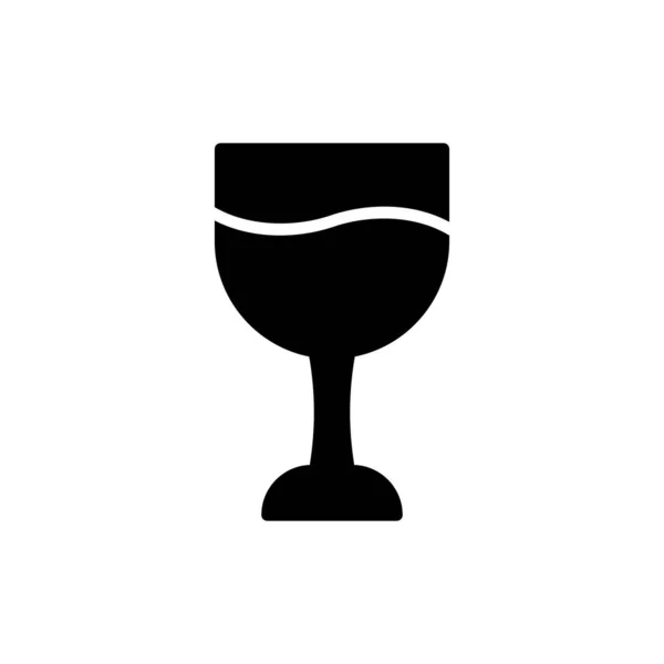 Wine Glass Simple Illustration — Stock Vector