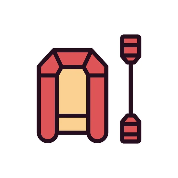 Life Raft Web Icon Simple Illustration — Stock vektor