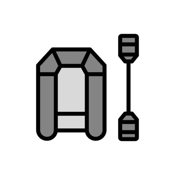 Life Raft Web Icon Simple Illustration — Stok Vektör