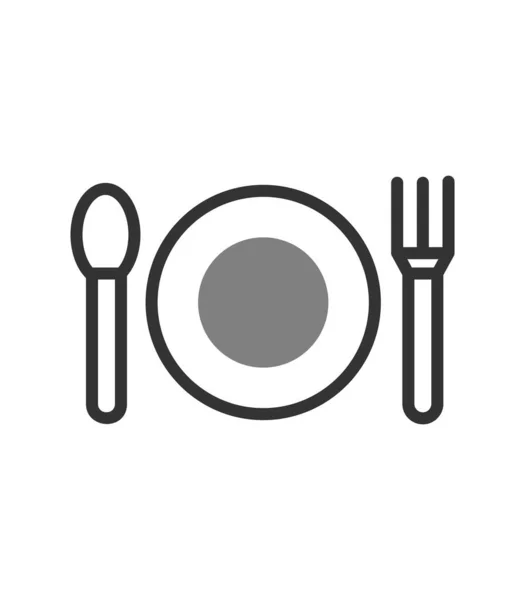 Illustration Vectorielle Icône Restaurant — Image vectorielle