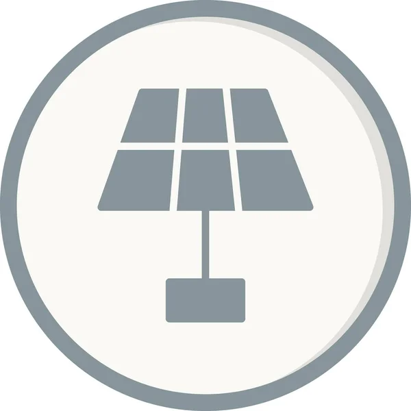 Vektorová Ilustrace Ikony Solárního Panelu — Stockový vektor