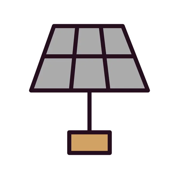 Vector Illustration Solar Panel Icon — Stock Vector