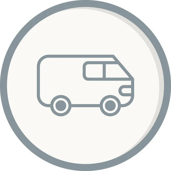 Transport Web Icon Simple Illustration Van — Image vectorielle