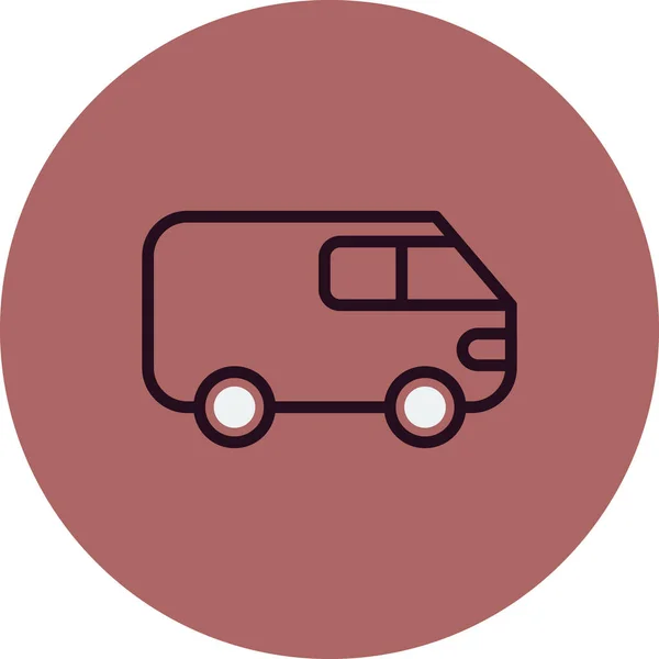 Transport Web Icon Simple Illustration Van — Διανυσματικό Αρχείο