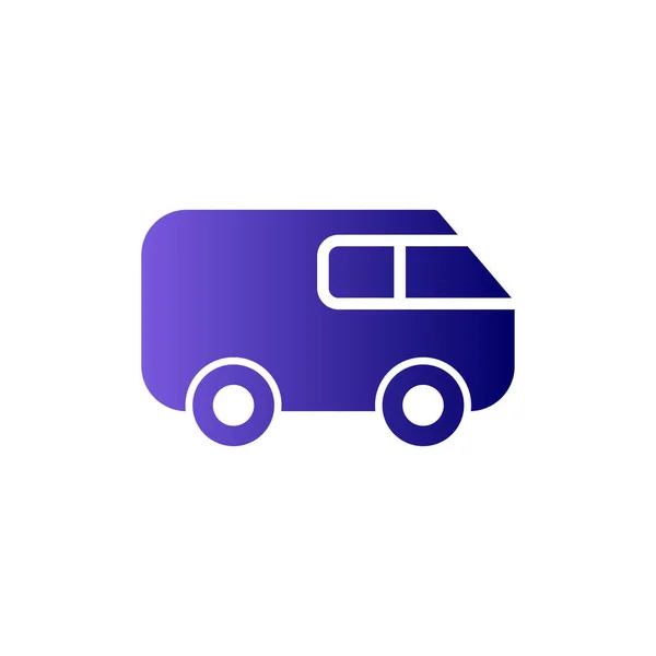 Transport Web Icon Simple Illustration Van — Wektor stockowy