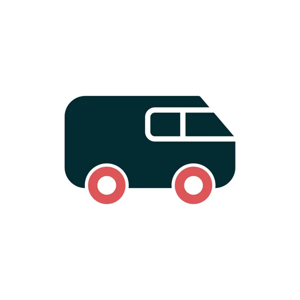 Transport Web Icon Simple Illustration Van — Stockový vektor