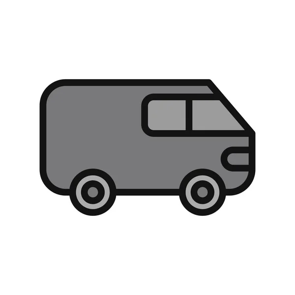 Transport Web Icon Simple Illustration Van — стоковый вектор