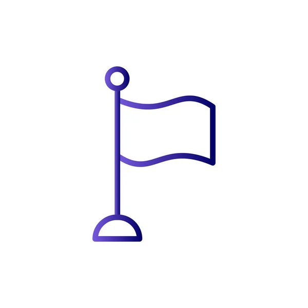 Ikona Flagi Ilustracja Wektora — Wektor stockowy