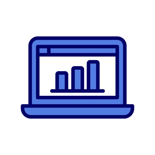 Vector Analytics Icon Illustration — Stock Vector