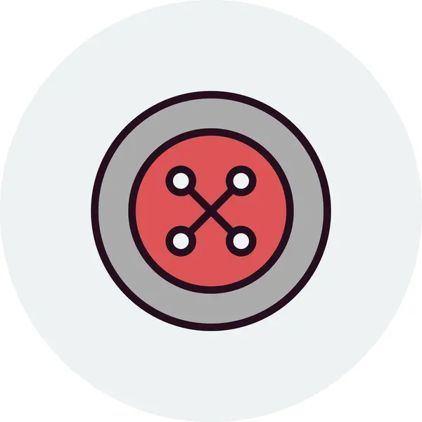 Vector Illustration Button Modern Icon — Vettoriale Stock