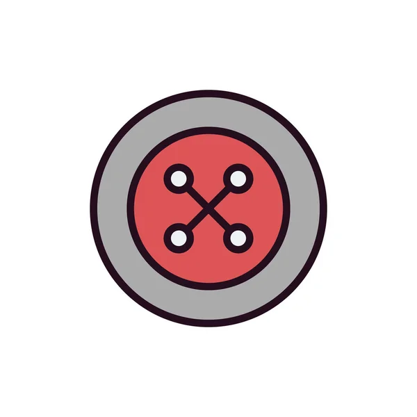 Vector Illustration Button Modern Icon — стоковый вектор