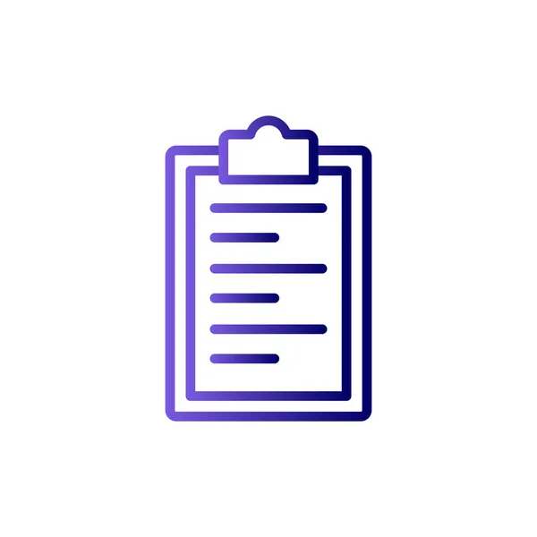 Vector File Icon Illustration Clipboard — Image vectorielle