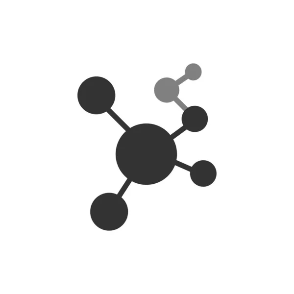 Bir Molekülün Vektör Çizimi Kapalı — Stok Vektör
