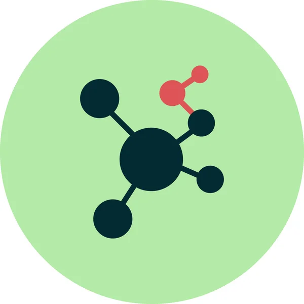Bir Molekülün Vektör Çizimi Kapalı — Stok Vektör